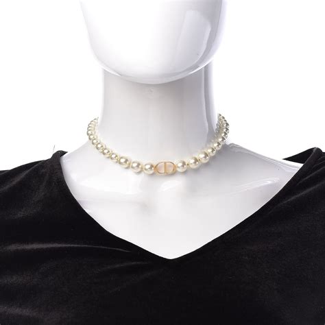 dior pearl necklace price